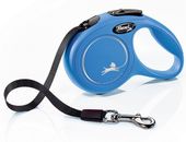Smycz automatyczna dla psa z blokadą - Flexi Classic taśma XS 3m niebieska
