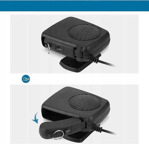 12V 200W PODGRZEWACZ SAMOCHODOWY PRZENOŚNY TERMOWENTYLATOR SAMOCHODOWY na Arena.pl