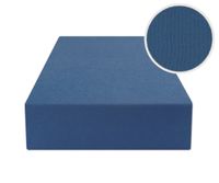 Prześcieradło Z Gumką 200X220 Jersey Ciemny Niebieski