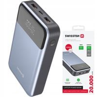 Powerbank 20000 mAh 100W do laptopa smartfona 2x USB-A 1x USB-C KOMPAKTOWY