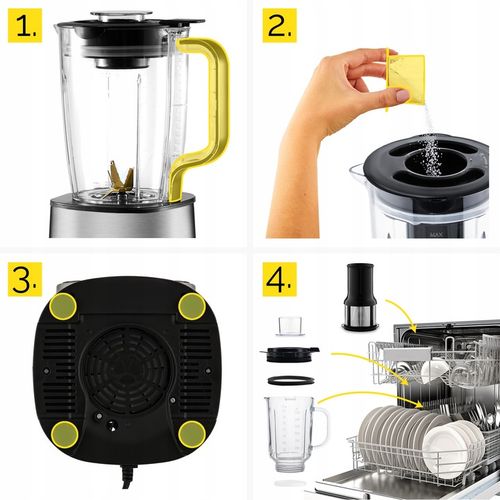 Blender kielichowy automatyczny Yoer 2,4L 2200W Tritan +INOX +Sito do na Arena.pl