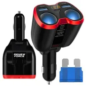 Rozdzielacz Zapalniczki 12-24V Ładowarka QC 150W