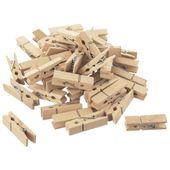 50x Małe Klamerki Dekoracyjne Mini Drewniane Spinacze na Zdjęcia Dekoracje