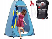 NAMIOT TURYSTYCZNY KEMPINGOWY PRZEBIERALNIA + PRYSZNIC SOLARNY BANIAK 20L