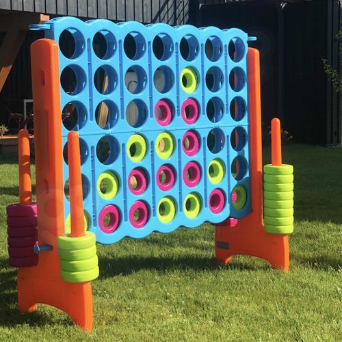 FEBER Gra Logiczna Strategiczna do Ogrodu Domu 4 Kółka w Linii Rzędzie Mega 4 in Line na Arena.pl