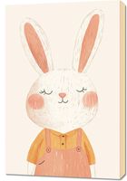 Obraz 60x90cm Wzory dla Dzieci, Dziewczynki i Chłopca - Zając