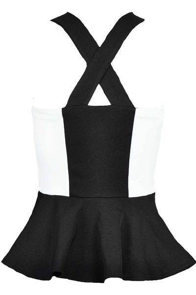 Czarno-Biała Bluzka, Baskinka - 36 / S zdjęcie 2