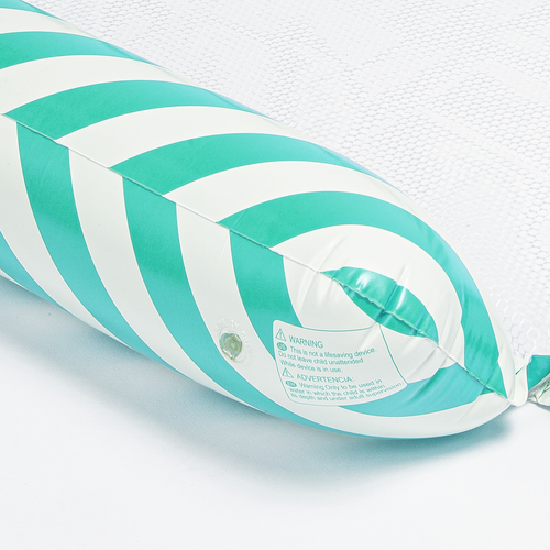 Materac Dmuchany Do Pływania Plażowy Z Siatką Niebieski na Arena.pl