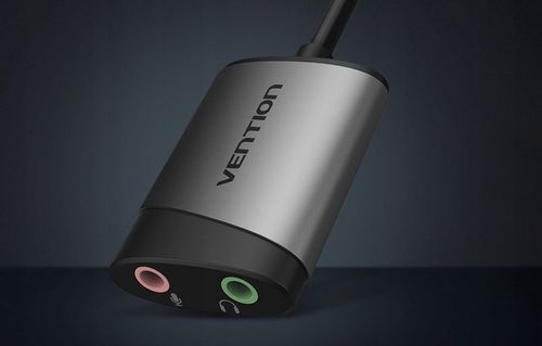 2 x Vention Zewnętrzna Karta Dźwiękowa Adapter USB-A Mikrofon Słuchawki 0,1 na Arena.pl