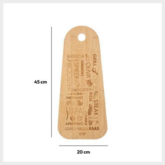Deska do krojenia bambusowa Tapas zdjęcie 4
