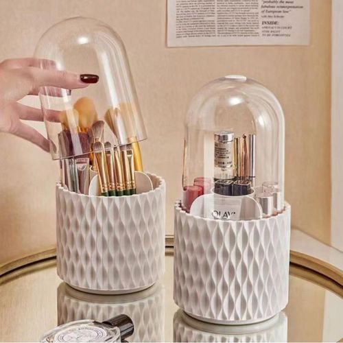 Organizer Obrotowy na Pędzle do Makijażu Pojemnik na Kosmetyki na Arena.pl