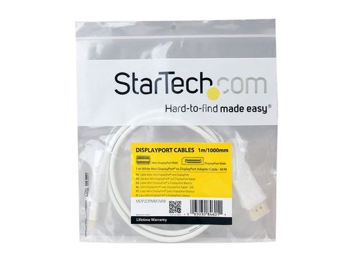 StarTech MDP2DPMM1MW przewód mini DisplayPort - DisplayPort 1m na Arena.pl