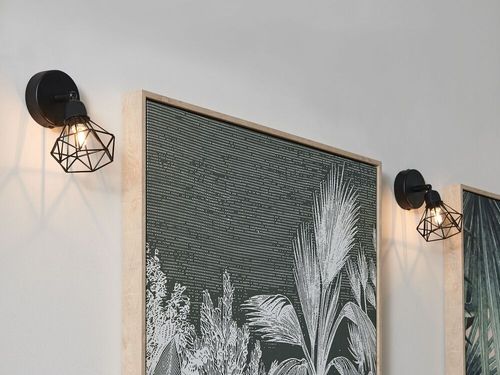 Zestaw 2 lamp ściennych czarny ERMA na Arena.pl
