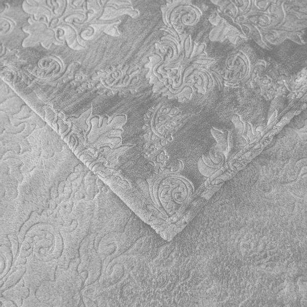 Miękki Koc Glamour 200X220 Jasnoszary zdjęcie 3