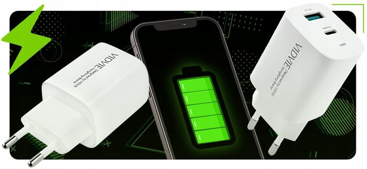 ZESTAW | SZYBKA ŁADOWARKA SIECIOWA USB TYPE-C + KABEL TYPE C | PD20W 3000mA zdjęcie 2