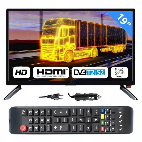 Telewizor SMART Android HD 19 cali WiFi BT DVBT2 S2 VGA HDMI USB 230V 12V zdjęcie 13