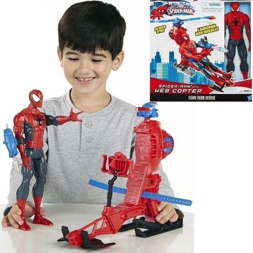 HASBRO SPIDERMAN 30cm +HELIKOPTER A6747 WEB COPTER na Arena.pl
