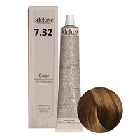 3DELUXE Farba do włosów - Złocisto Irysowy Blond 7.32 - 100ml