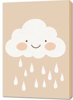 Obraz 70x100cm Wzory dla Dzieci, Dziewczynki i Chłopca - Chmurka