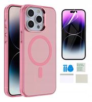 Etui do IPHONE 15 PRO MAX magsafe obudowa matowy kolory + folia ochronna
