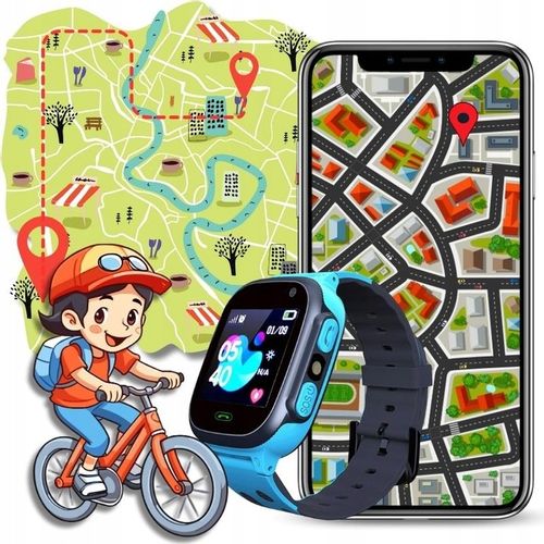 B SMARTWATCH DLA DZIECI ZEGAREK LOKALIZATOR SOS GPS APARAT SIM GRY +GRATIS na Arena.pl