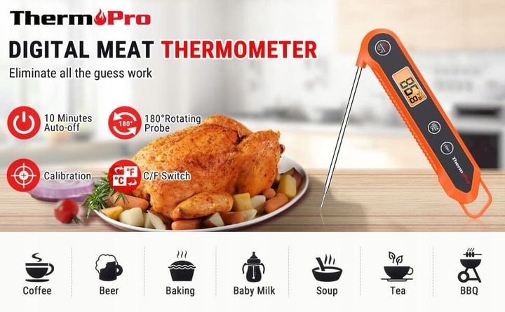 Cyfrowy termometr do żywności ThermoPro TP-03H zdjęcie 2