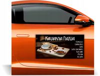 Magnes na samochód reklama magnetyczna WZORY SKLEP SPOŻOWCZO-PRZEMYSŁOWY