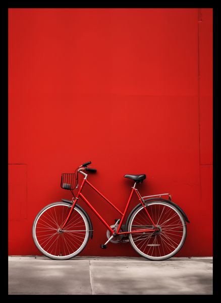 Plakat 25x35cm Czerwony Rower zdjęcie 2