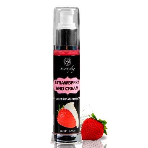 STRAWBERRY &amp; CREAM HOT EFFECT KISSABLE LUBRICANT 50 ML na Arena.pl