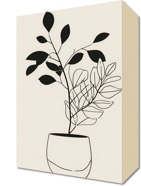 Obraz 20x30cm Prostota Doniczki zdjęcie 1