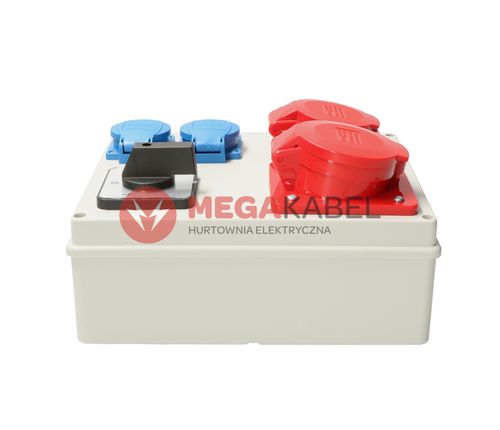 Rozdzielnica budowlana zestaw R-BOX L-P 2x230V 1x16A/5 1x32A/5 Viplast na Arena.pl