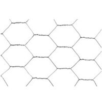 SIATKA OGRODZENIOWA FAMILY 10X1,0 M OCZKO 2,5CM SREBRNA SZEŚCIOKĄTNA