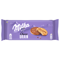 Milka Choco Grain Ciastka z płatkami owsianymi oblane czekoladą 126g x12szt