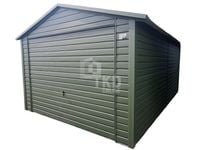 Garaż Blaszany 3,5x5 Brama - Brama - drzwi - 2x okno TKD81