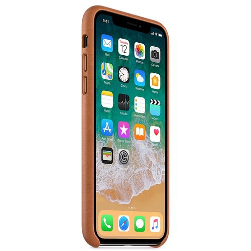 LEATHER APPLE Apple iPhone X MQTA2ZM/A - BROWN na Arena.pl