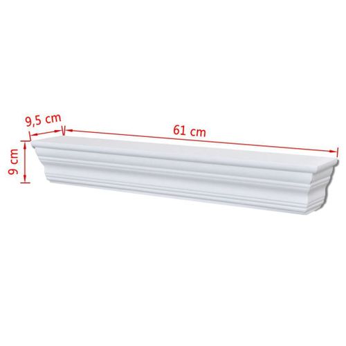 Półki Ścienne Aaliyah, 2 Sztuki, Białe na Arena.pl