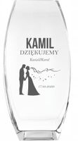 Wazon z grawer PREZENT podziękowanie dla świadków