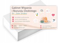 Wizytówki firmowe reklamowe 100szt GABINET WSPARCIA I ROZWOJU OSOBISTEGO