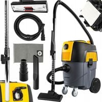 ODKURZACZ PRZEMYSŁOWY BEZWORKOWY 1600W GNIAZDO ZBIORNIK 30L DO WARSZTATU