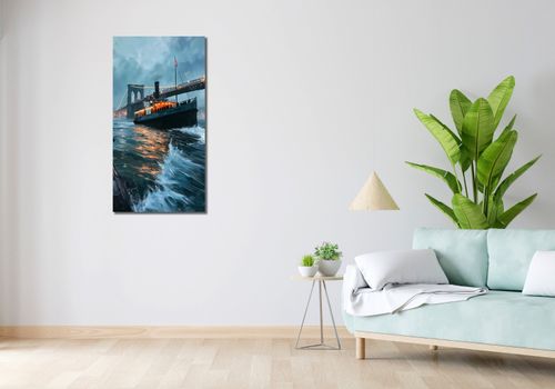 Obraz 50x100cm Stary Parowiec na Arena.pl