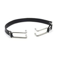 metalowy rozwieracz ust na pasach knebel bondage