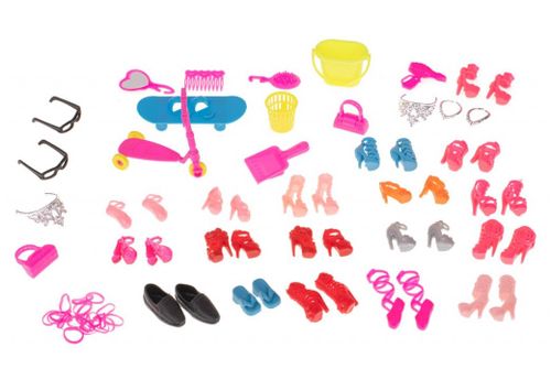 UBRANKA SUKIENKI AKCESORIA DLA LALEK ZESTAW na Arena.pl