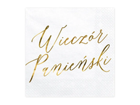 serwetki wieczór panieński, biały, 33x33cm 20 szt . sp33-91-019me