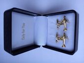 Złote spinki do mankietów Exciting Samolot Boeing Embraer Bombardier Airbus