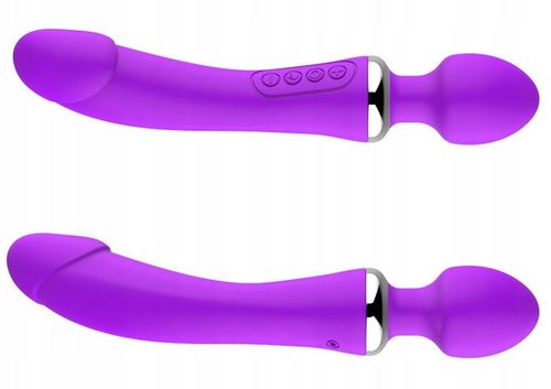 LUKSUSOWY WIBRATOR DAMSKI 2w1 PODGRZEWANY DO 45stC - USB DAWCA ORGAZMÓW na Arena.pl