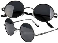 OKULARY KLASYCZNE LENONKI OKRĄGŁE CZARNE RAMKI O4_Czarny