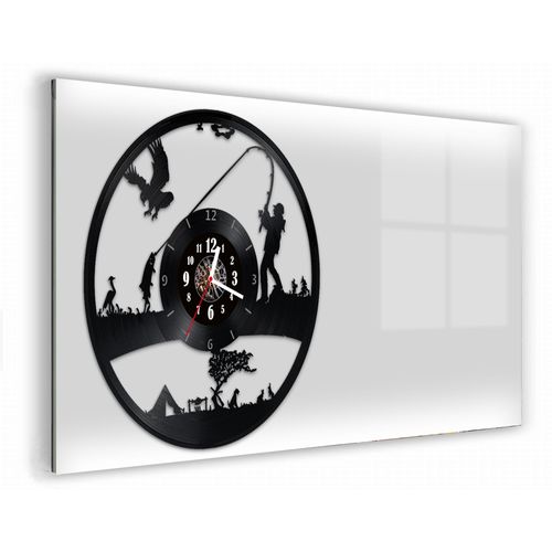 Zegar Ścienny z płyty winylowej na lustrze HOBBY 23 wzory 59x29cm na Arena.pl