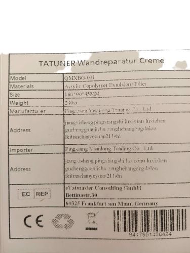 Środek Do Naprawy Ścian Pasta Tatuner 2 Szt na Arena.pl