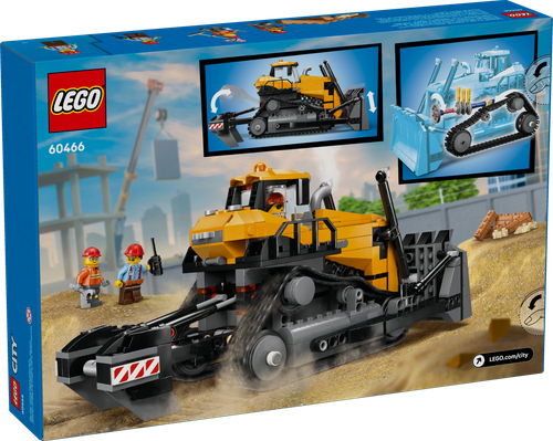 LEGO City Żółty buldożer 60466 pojazd budowlany z silnikiem i osobami 60466 na Arena.pl