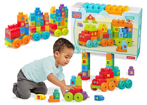 Klocki Mega Bloks pociąg edukacyjny ABC na Arena.pl